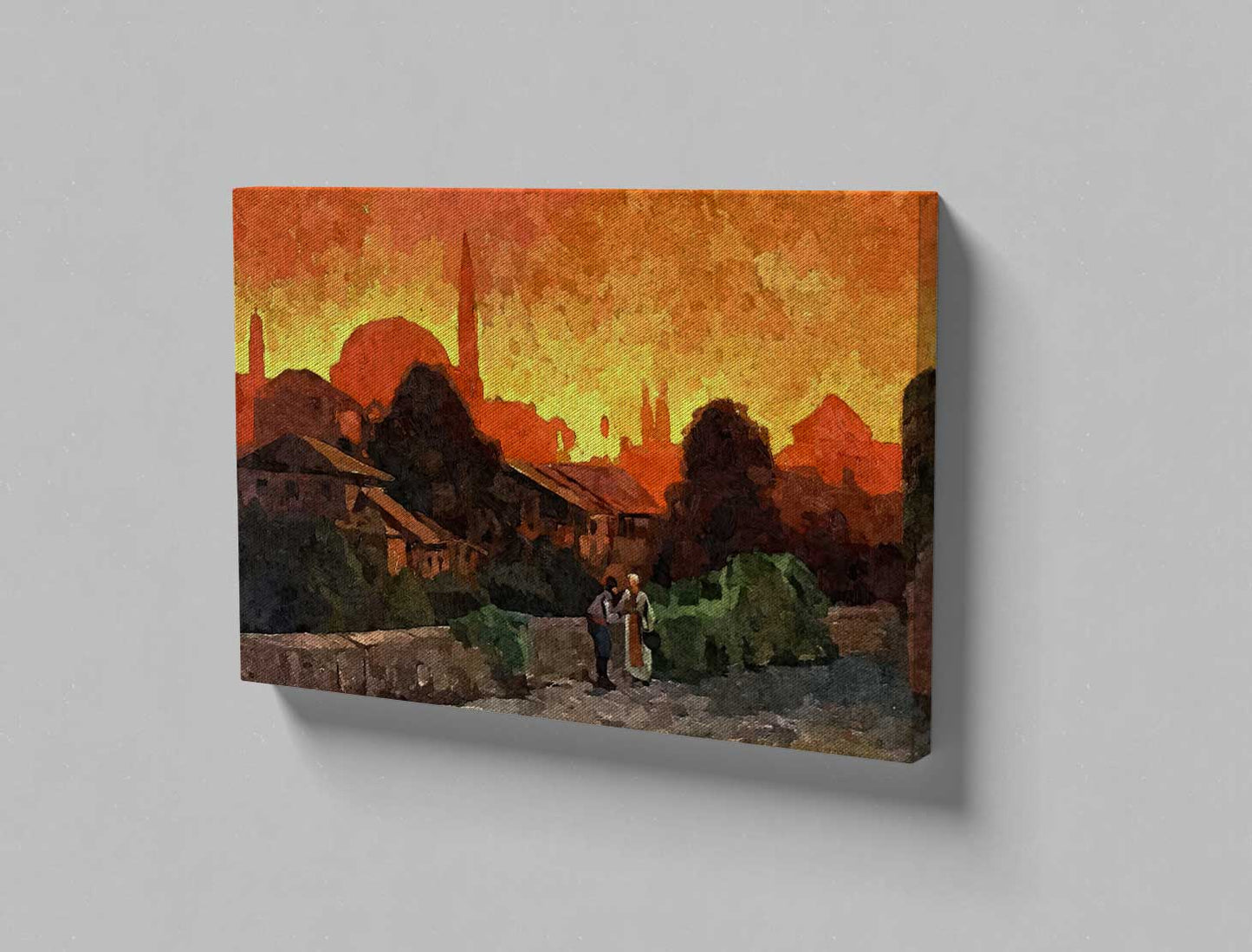 Ašikovanje u Mostarski Akšam 47x67cm