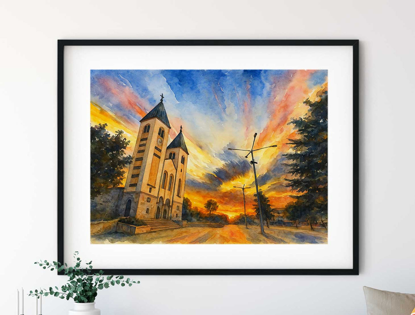 Međugorje, zalazak sunca