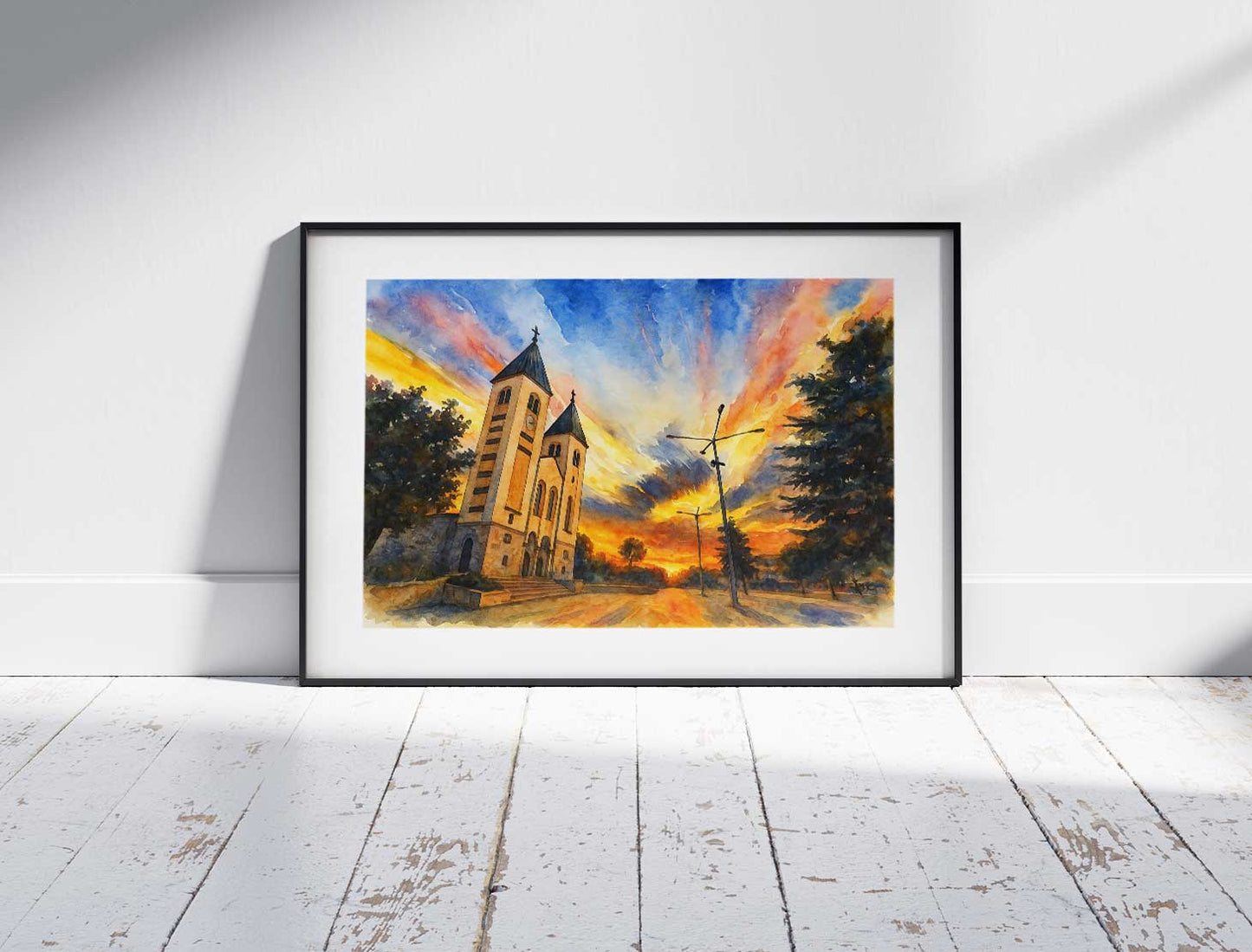 Međugorje, zalazak sunca