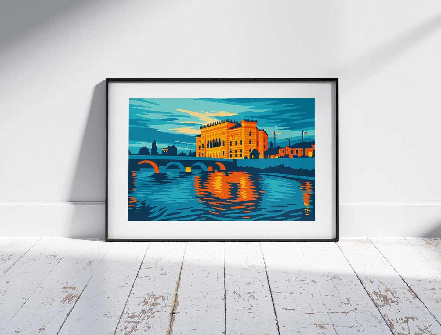 Vijećnica na mjesečini, Sarajevo