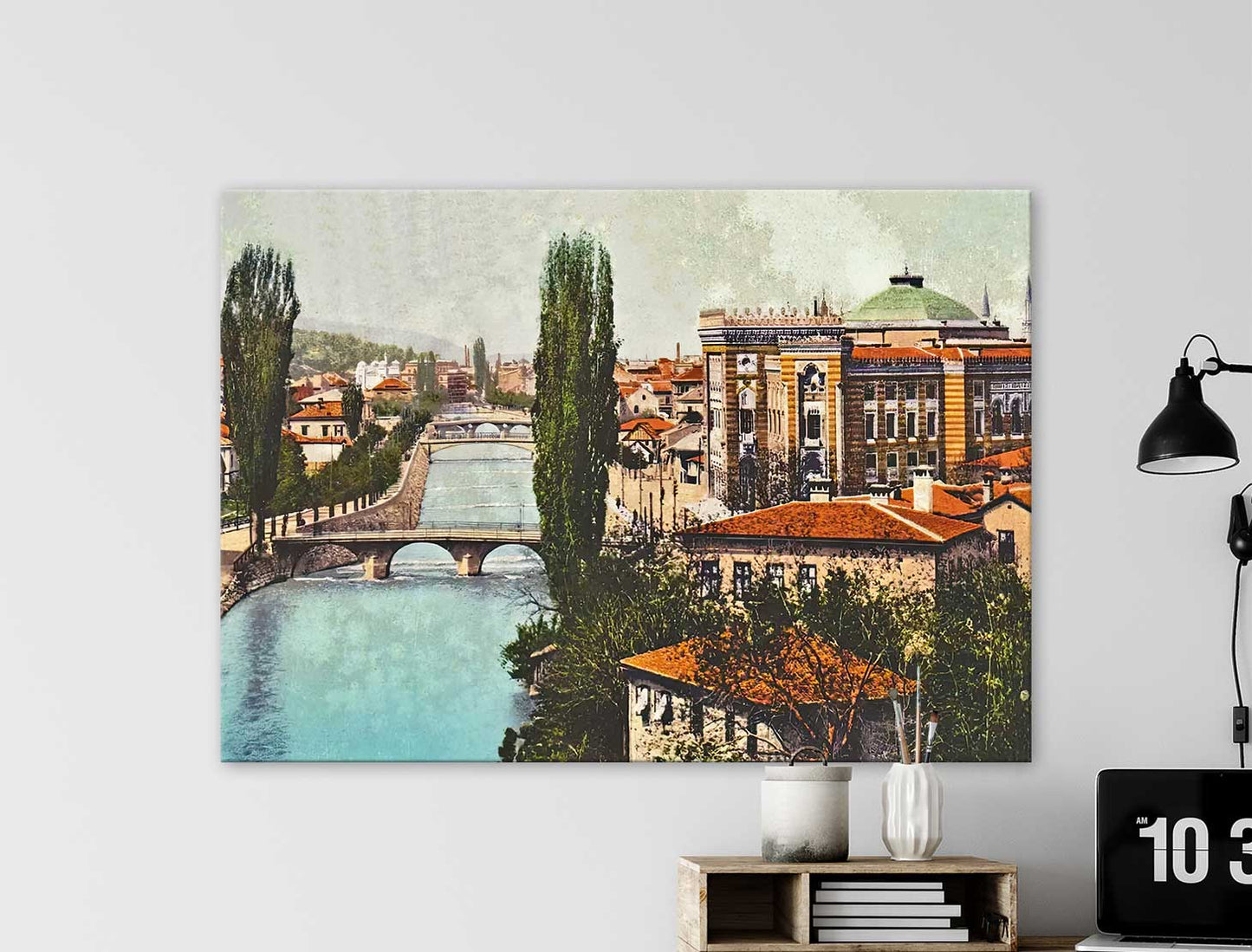 Pogled na Vijećnicu, Sarajevo